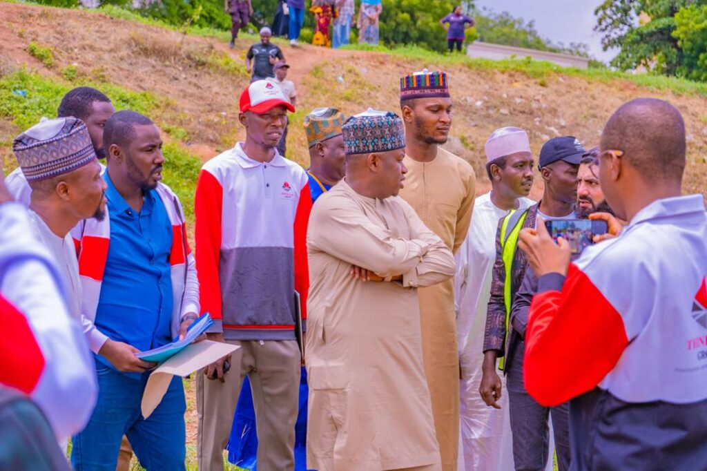 Dr. Sa'id Kori,  Chairman of Thinklab Group alongside National Mosque Management and Board during the signing of Partnership to Developing the Abuja Marina Towers, in Abuja.