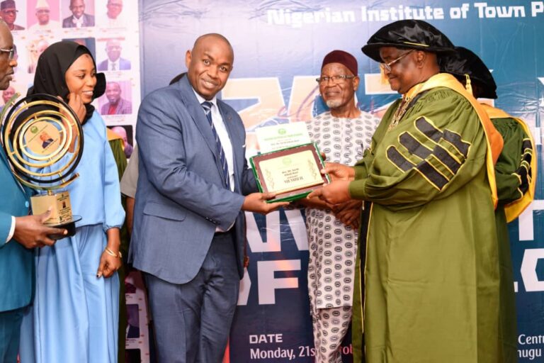 NIGERIA INSTITUTE OF TOWN PLANNERS HONOR DR. SA’ID ALKALI KORI WITH HONORARY MEMBERSHIP